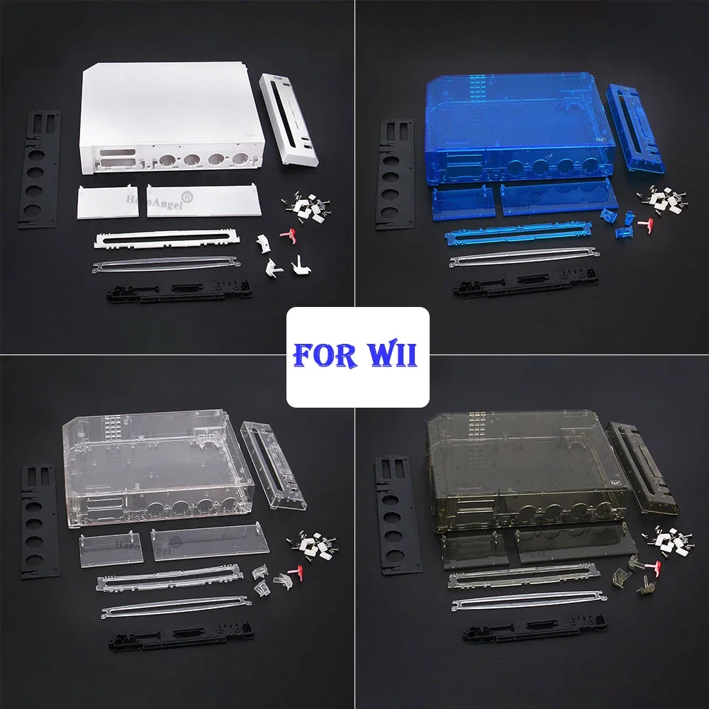 NEW 11 Colors Replacement Full Housing Shell Cover Case with Buttons For Wii Game Console Repair Parts