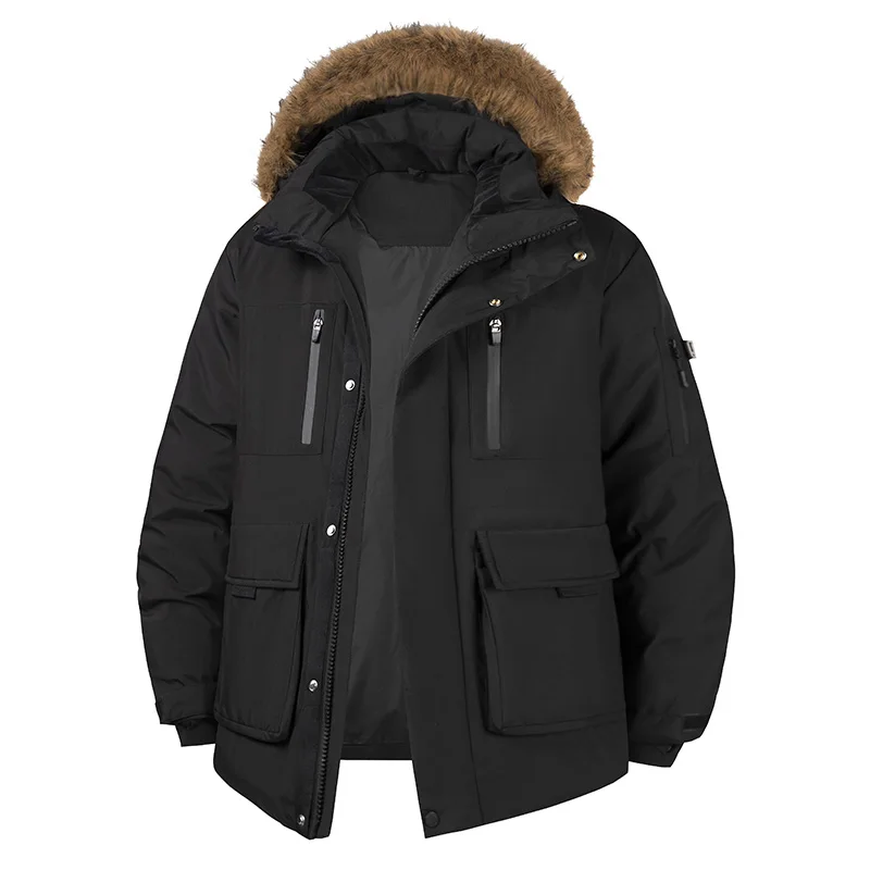 -20 Degree New Down Jacket Male Winter Parkas Men White Duck Down Jacket Hooded Outdoor Thick Warm Padded Snow Coat