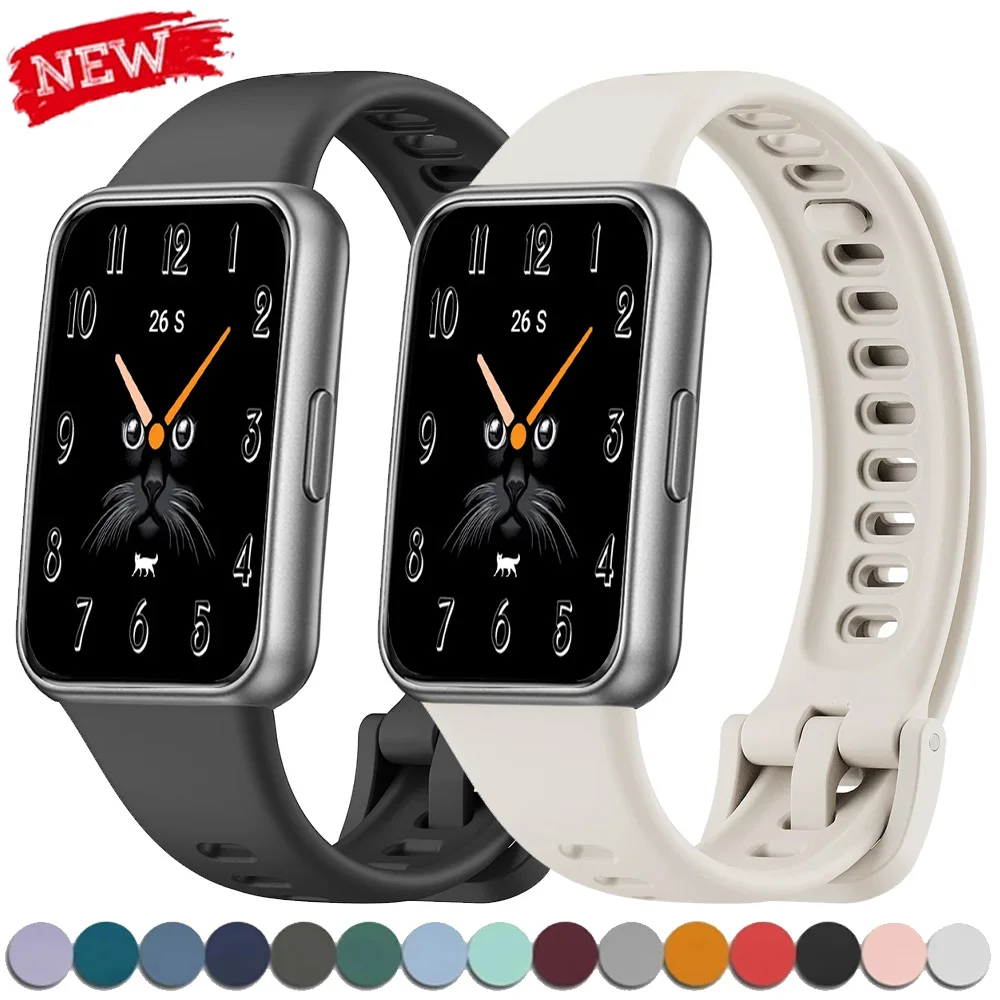 Original-Armbänder für Huawei Band 11 Zubehör Silikon-Armband Correa für Huawei Smart Band 11 Pro NFC Ersatz-Armband