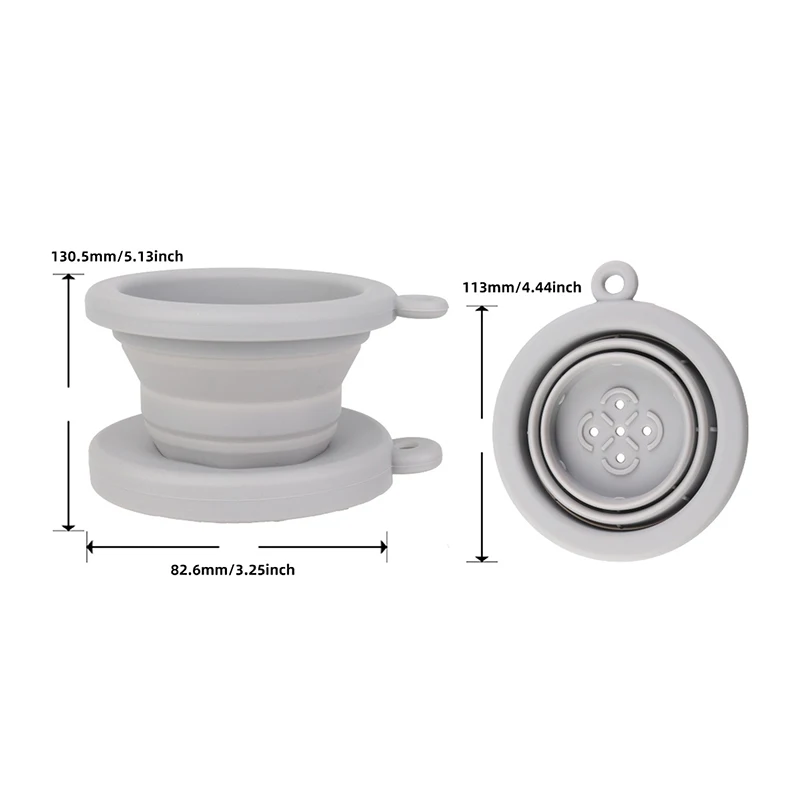 Coffee Drip Filter Pot Foldable And Reusable Silicone Coffee Drip Filter Cone Coffee Drip Filter Cup Outdoor For Camping
