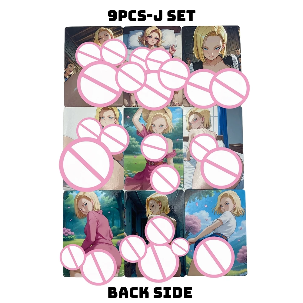 9 قطعة بطاقات أنيمي اليابانية دراغون بول ملابس السباحة Andriod18 مثير بولما نادر ACG NSFW هولو طبعة جمع بطاقة هواية Otaku الهدايا #4