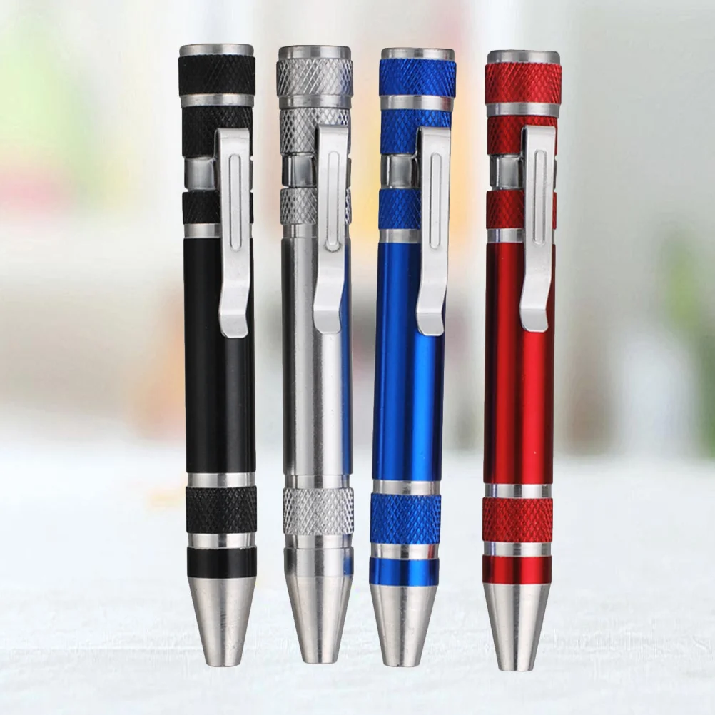 

1pc Multi-Function Screwdriver Tool Pen Aluminum Alloy Magnetic Repair Kit Portable Lightweight For Electronics Diy Hand Tools