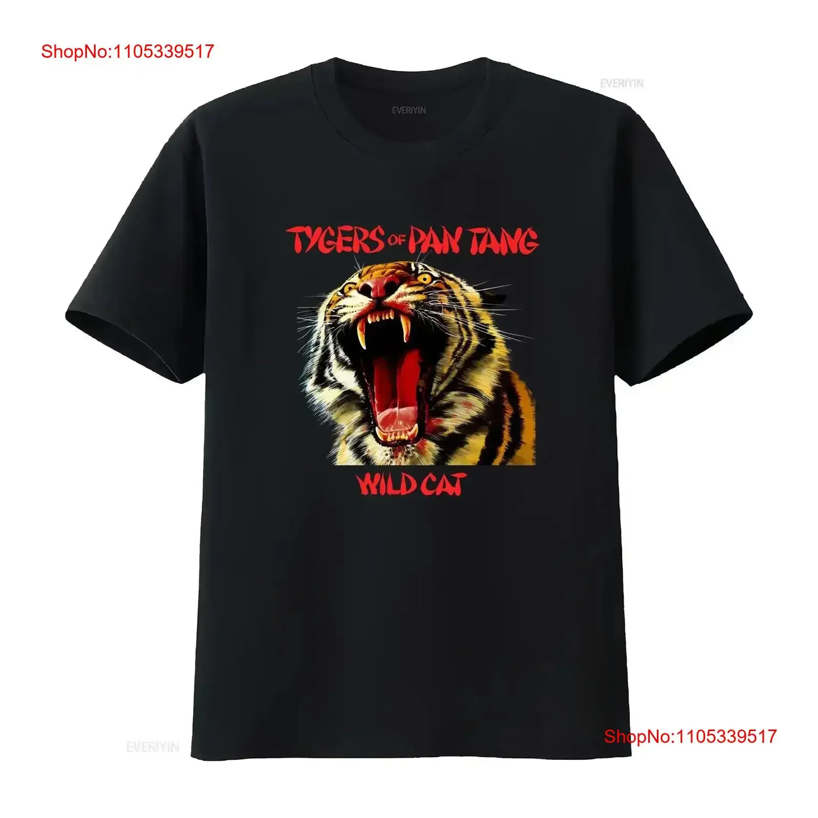 Tygers Of Pan Tang Wildcat Black S 2345XL T Shirt YA917 vintage Washed Casual Top For Everyday Wear Soft Breathable Versatile
