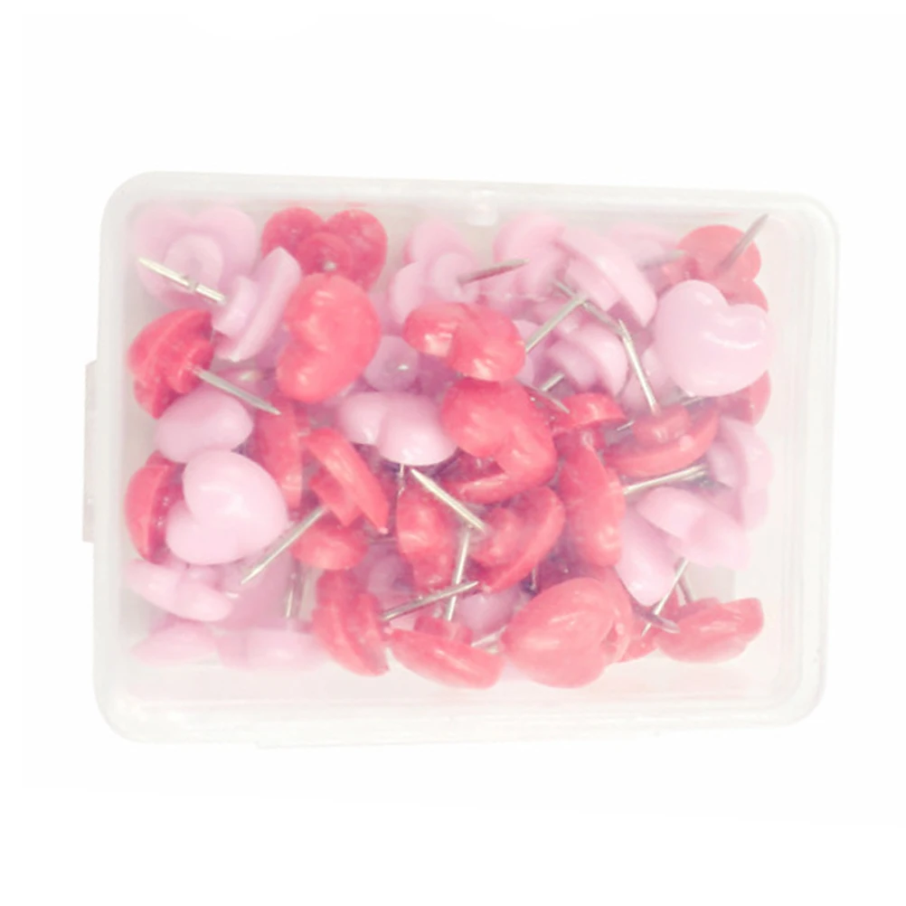 

100 Pcs Pushpin Box Decoration Decorative Thumbtacks Small and Fresh Safety Pins