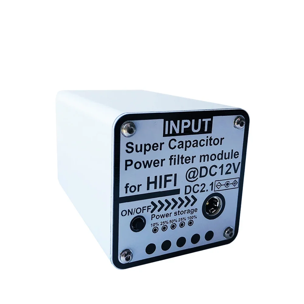 12V5F   7.5V5F  15V5F Super Capacitor Power Filter DC2.1 Input and Output for Audio Video Equipment