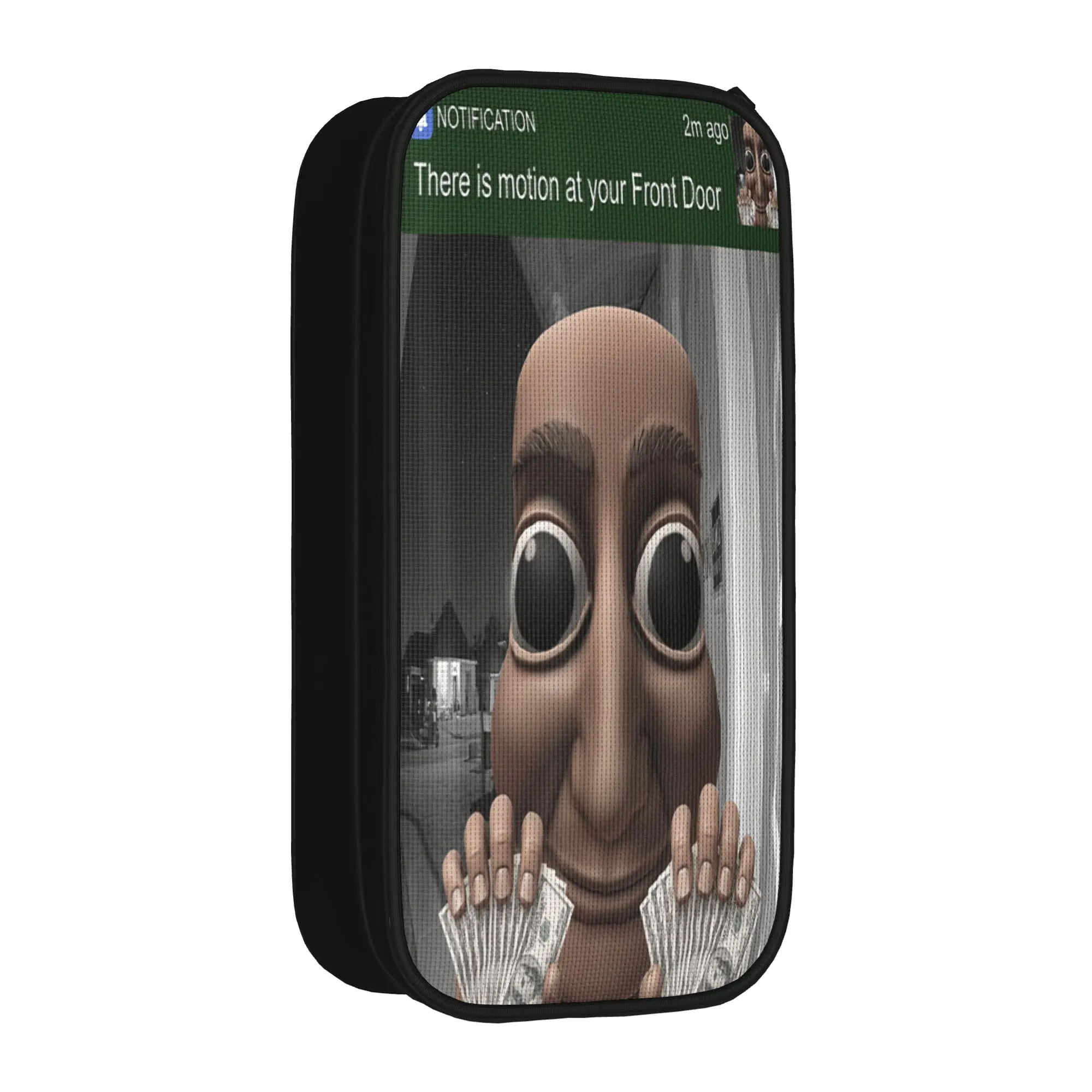 Tung Tung Tung Sahur There is Motion at Your Front Door Meme Pencil Case Pencil Bag Boy Girl Double Layer School Pencil Cases