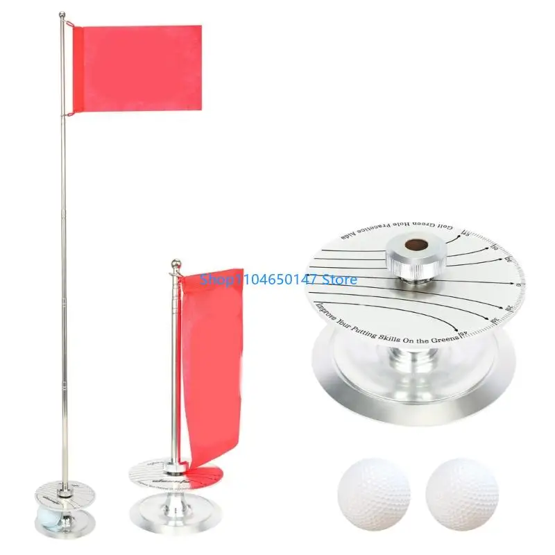 

Retractable Golf Flag And Cup Golf Putter Swing Training Practice Tool