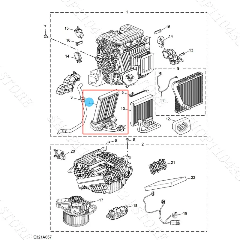 高電圧ヒーター PTC ヒーター MG ムーラン MG 4 EV 11325548 / 11705823