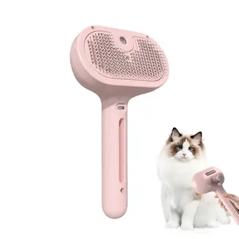 애완동물 털 제거용 스프레이 고양이 브러시, 개 엉킴 방지 마사지 브러시, 휴대용 그루밍 헤어 빗, 애완동물 용품 