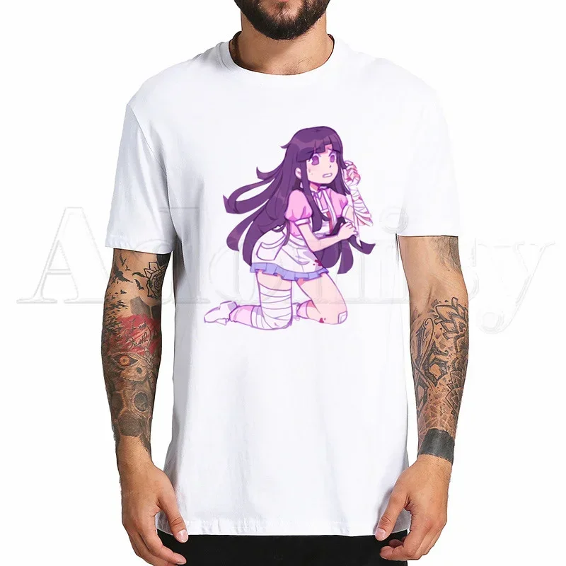 Mikan Tsumiki Harajuku hombre camisetas camisetas camisa Tops diseño de manga corta estético Anime camiseta