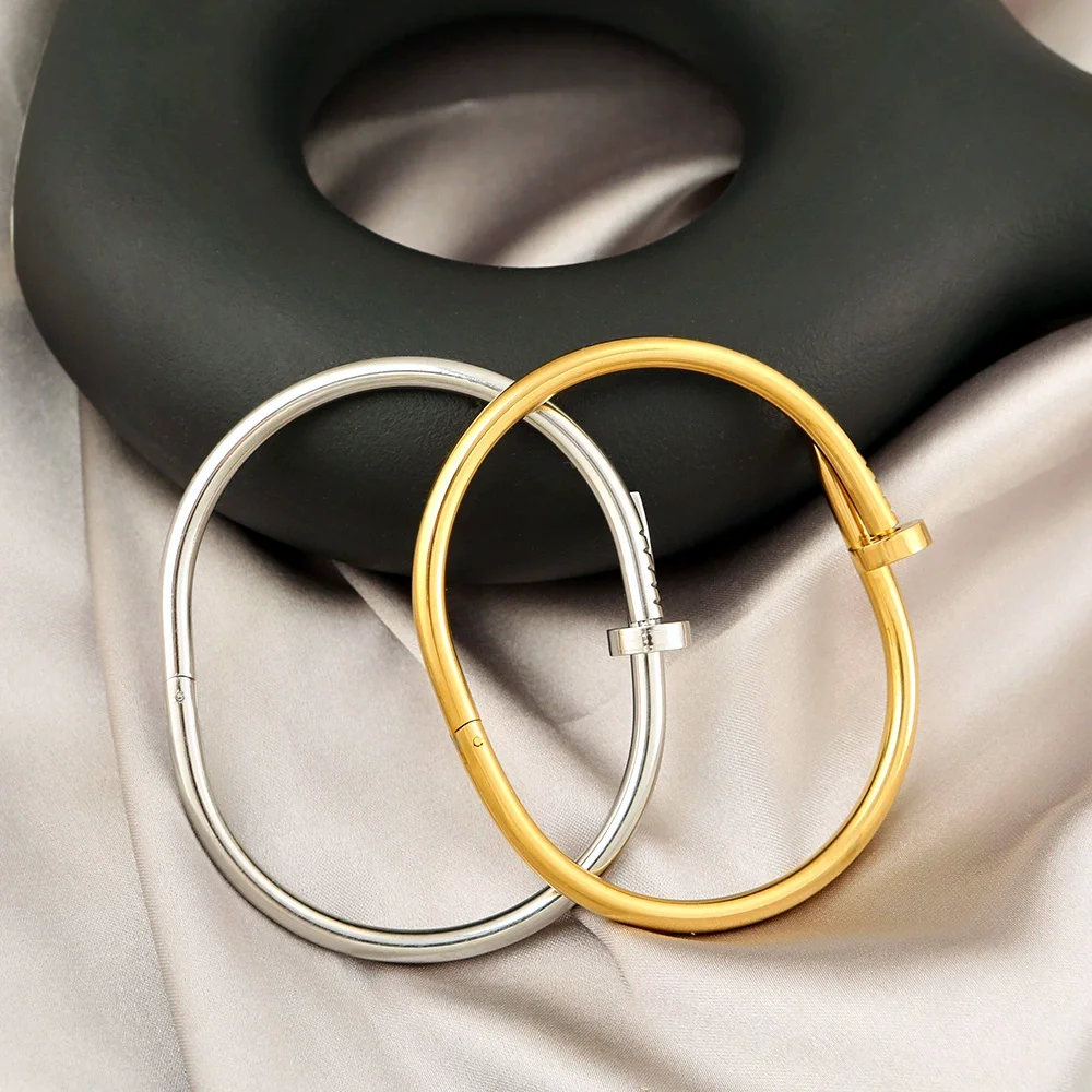 Rakol simple 316 lámparas de uñas joyas de acero de titanio de lujo pulseras de alta calidad para mujeres pulseras multifuncionales sin desvanecerse