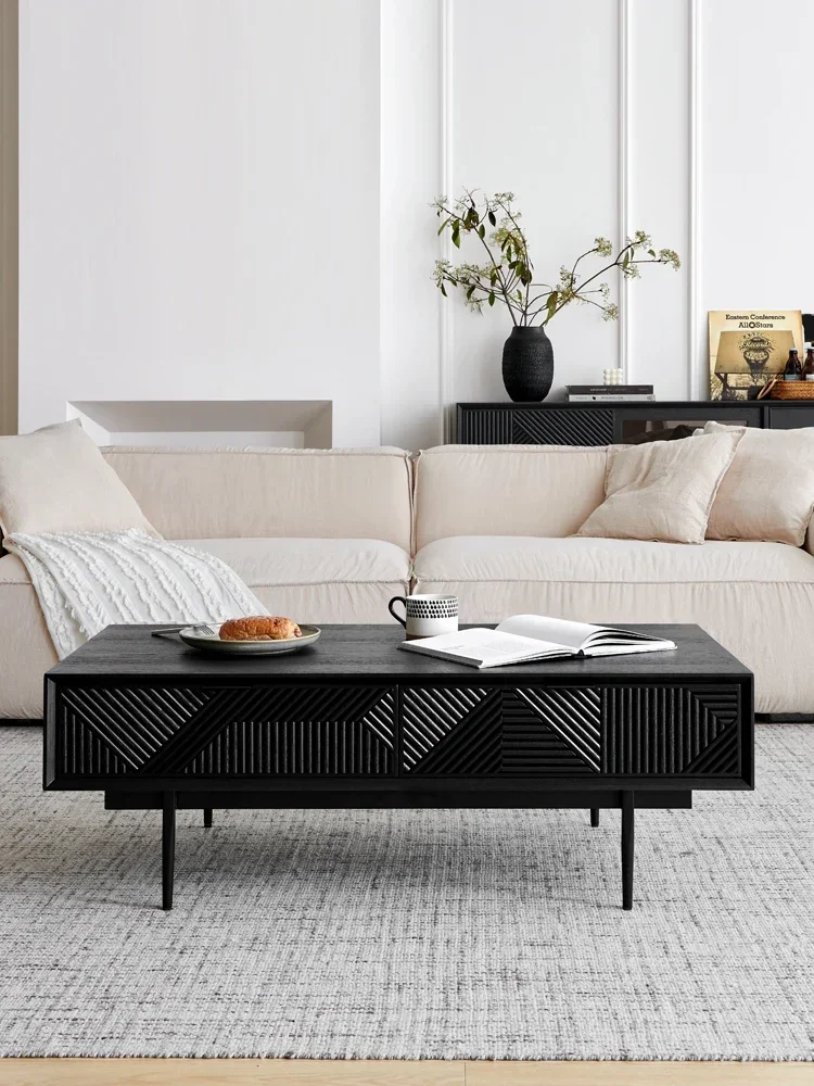

Coffee Table Living Room Nordic Post-Modern Geometric Oak Coffee Table TV Cabinet Combination