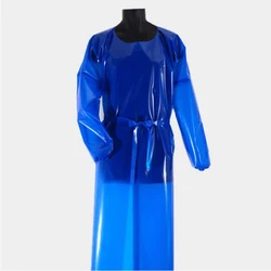 TPU Thickened Plastic Apron Waterproof Oil Proof Long Sleeves Overalls Protective Clothing Home Aquatic Industry Cleaning Tool