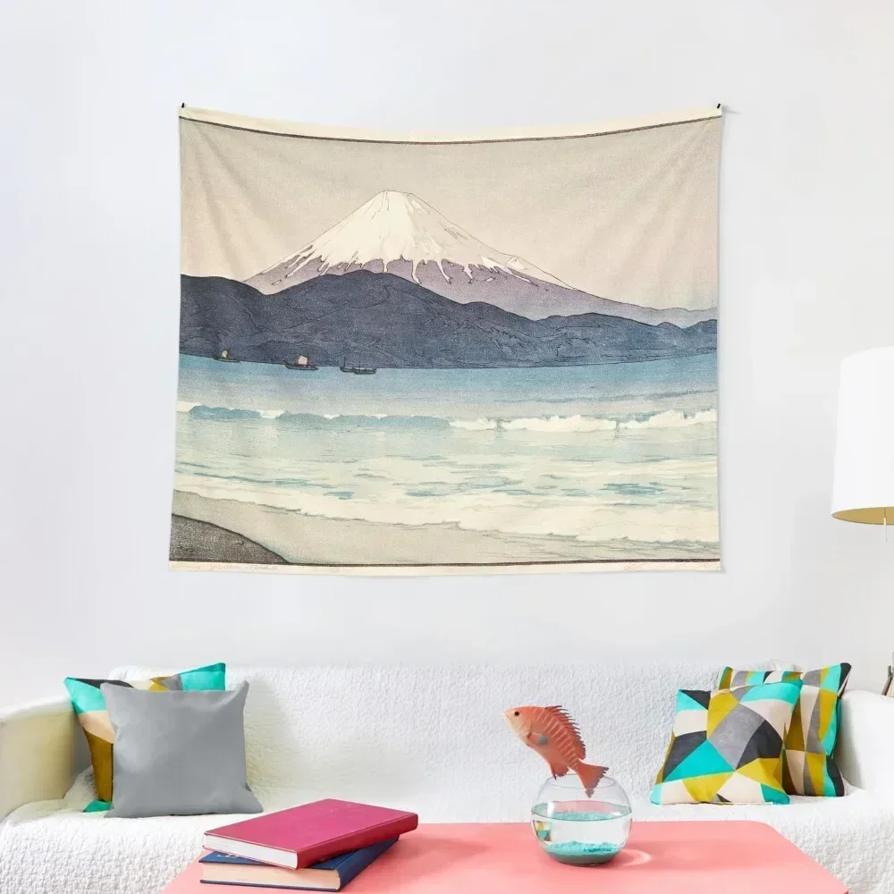 

Hiroshi Yoshida - Mount Fuji from Miho Tapestry Room Decorations Aesthetics Decor Home Wallpaper Bedroom Custom Tapestry