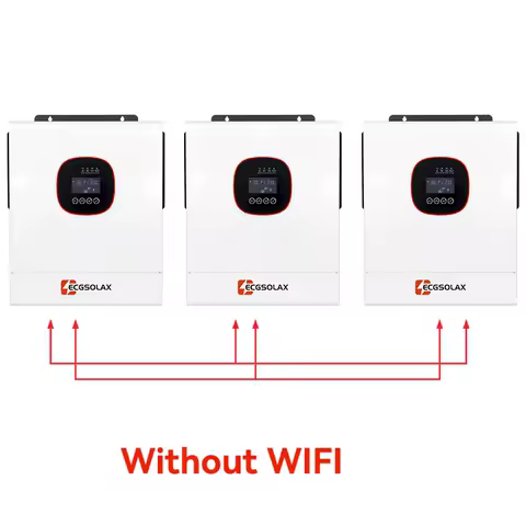 ECGSOLAX 6.5KW Solar Hybrid Inverter 48V 230Vac With MPPT 120A WiFi Solar Charger Off-grid Solar inverter Parallel 3 Phase 380V