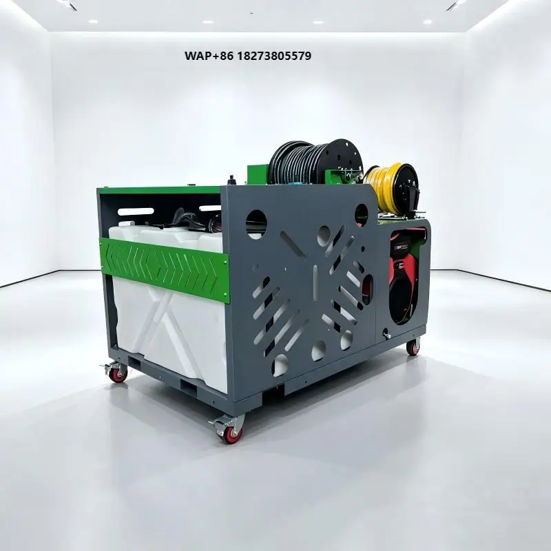 Reel Sewer Cleaning Equipment 84L/min Reel Sewer Jetter Jetter Sewer Machines for Pipeline Flushing