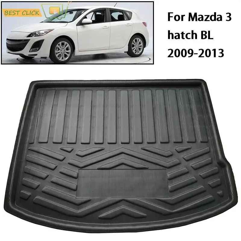 

Rear Trunk Mat Cargo Tray Boot Liner Carpet Protector Floor Mat For Mazda 3 Mazda3 Hatch Hatchback BL 2009 2010 2011 2012 2013