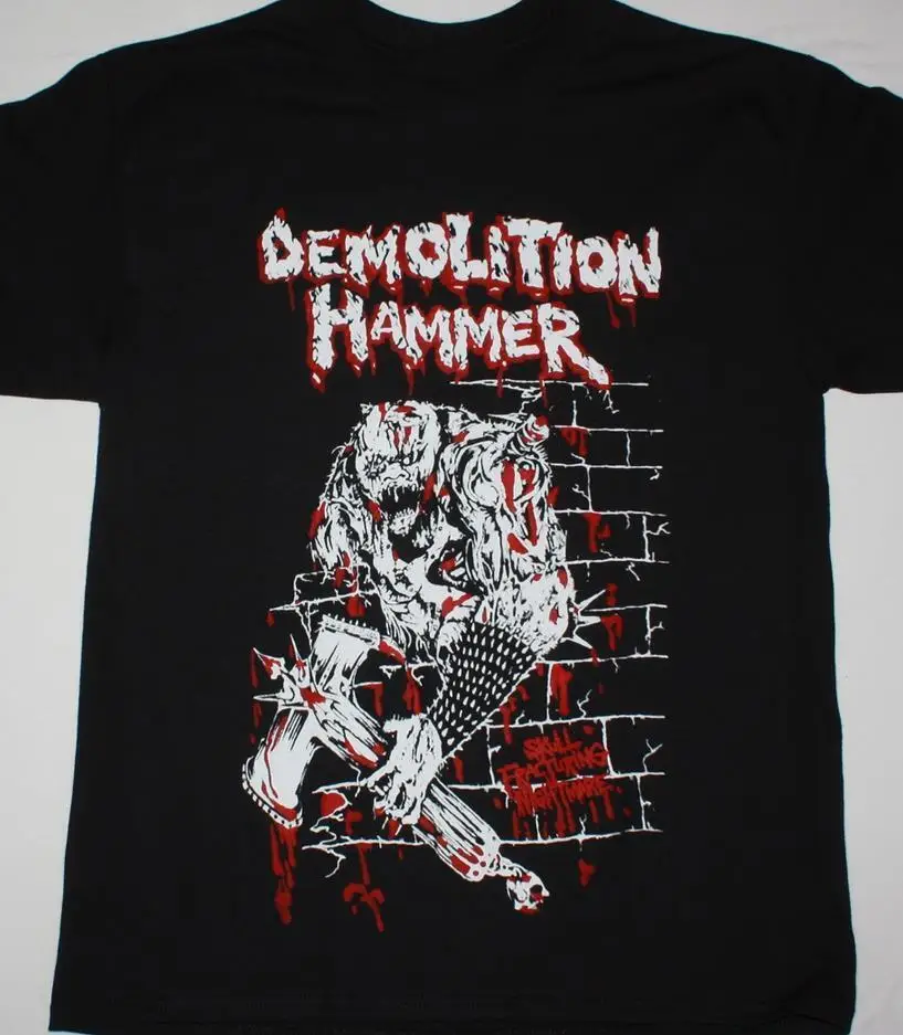 Vintage Demolition Hammer band T-shirt black Unisex All Sizes S-5Xl JJ2207