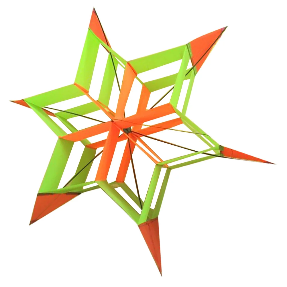 

Hexagon Plum Blossom Kite Reinforced Cloth Colorful Creative Stereo Outdoor Flying Fun Kite Great Adult Kid Outdoor Activity