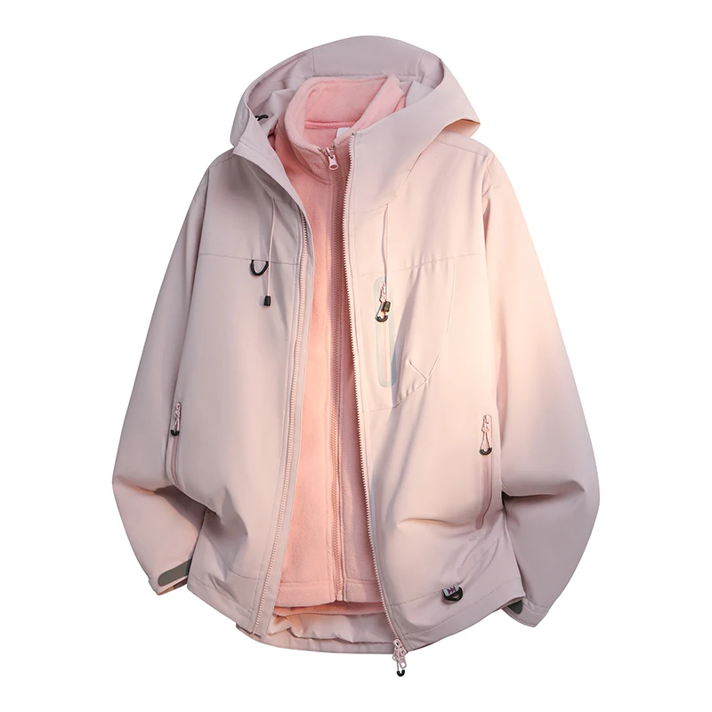 

Зимняя куртка, более толстая, теплая, водонепроницаемая, ветрозащитная, теплая, повседневная, спортивная, для мужчин и женщин, для спорта, пешего туризма, бега, с капюшоном, повседневное теплое пальто