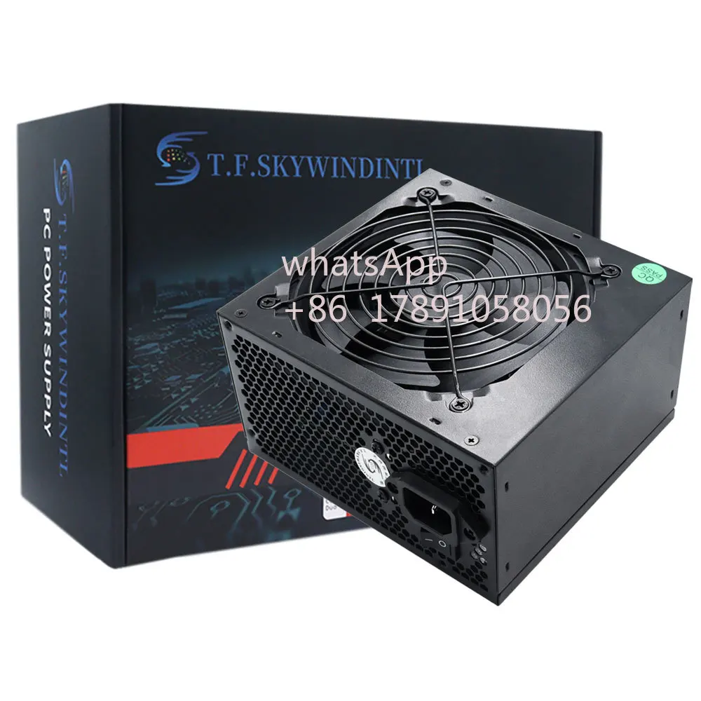 Fonte 850W PC PSU Power Supply Unit Black Gaming Quiet 120mm Fan 24pin 12V ATX Desktop Computer Power Supply for BTC