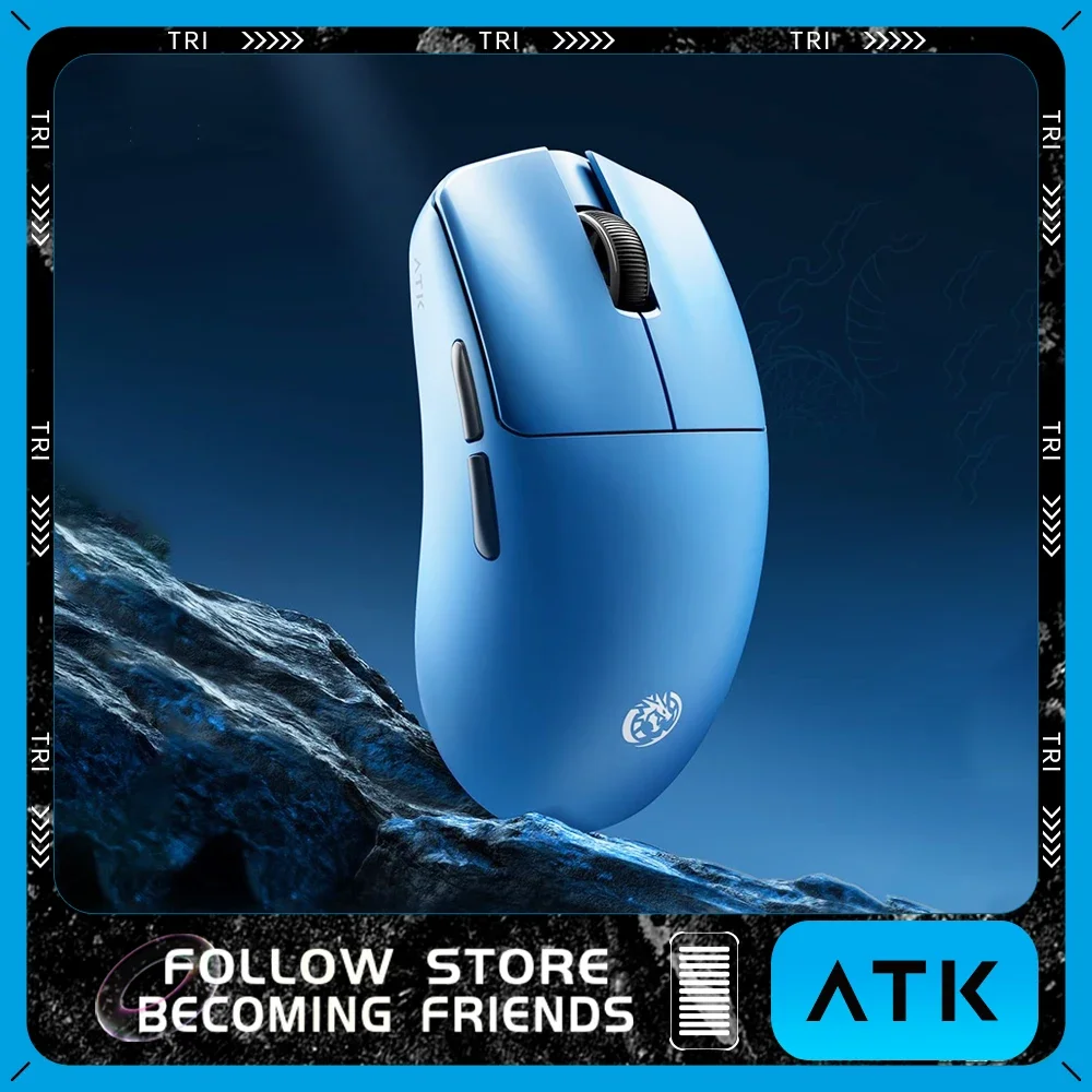 ATK Blazing Sky F1 Leviatan Mouse ATKxLEV F1 Dual Mode Wireless Mouse 8K Polling Rate Office Accessory Game Mouse Pad Customize