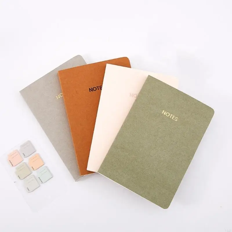 Notebook Y4QF Bìa cứng 160 trang xếp hàng bằng da Tạp chí Đại học trị Notebook 140x200mm để viết ghi chú ghi nhật ký ghi chú