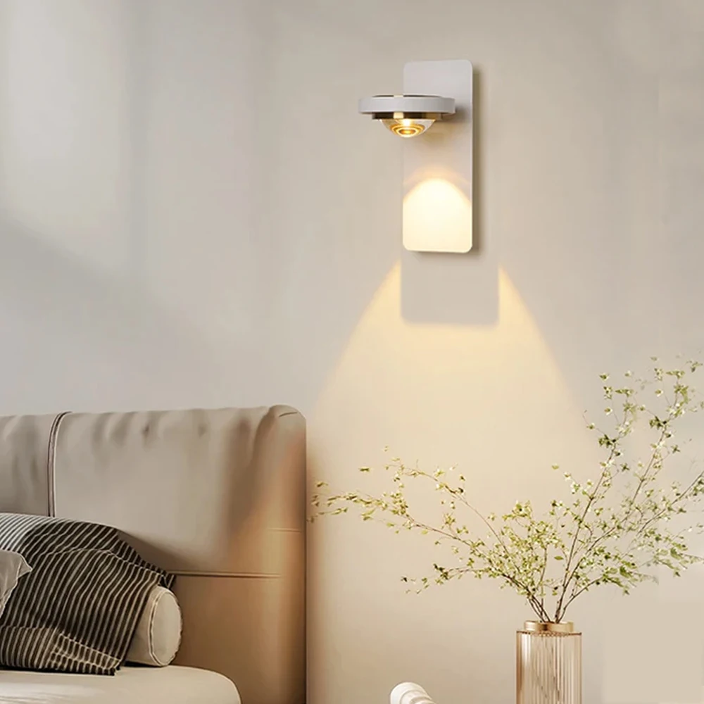 LED Wand leuchte moderne Schlafzimmer Nachttisch 360 ° drehbare Wand leuchte für Wohnzimmer Innenwand leuchten Wohnkultur Leuchte