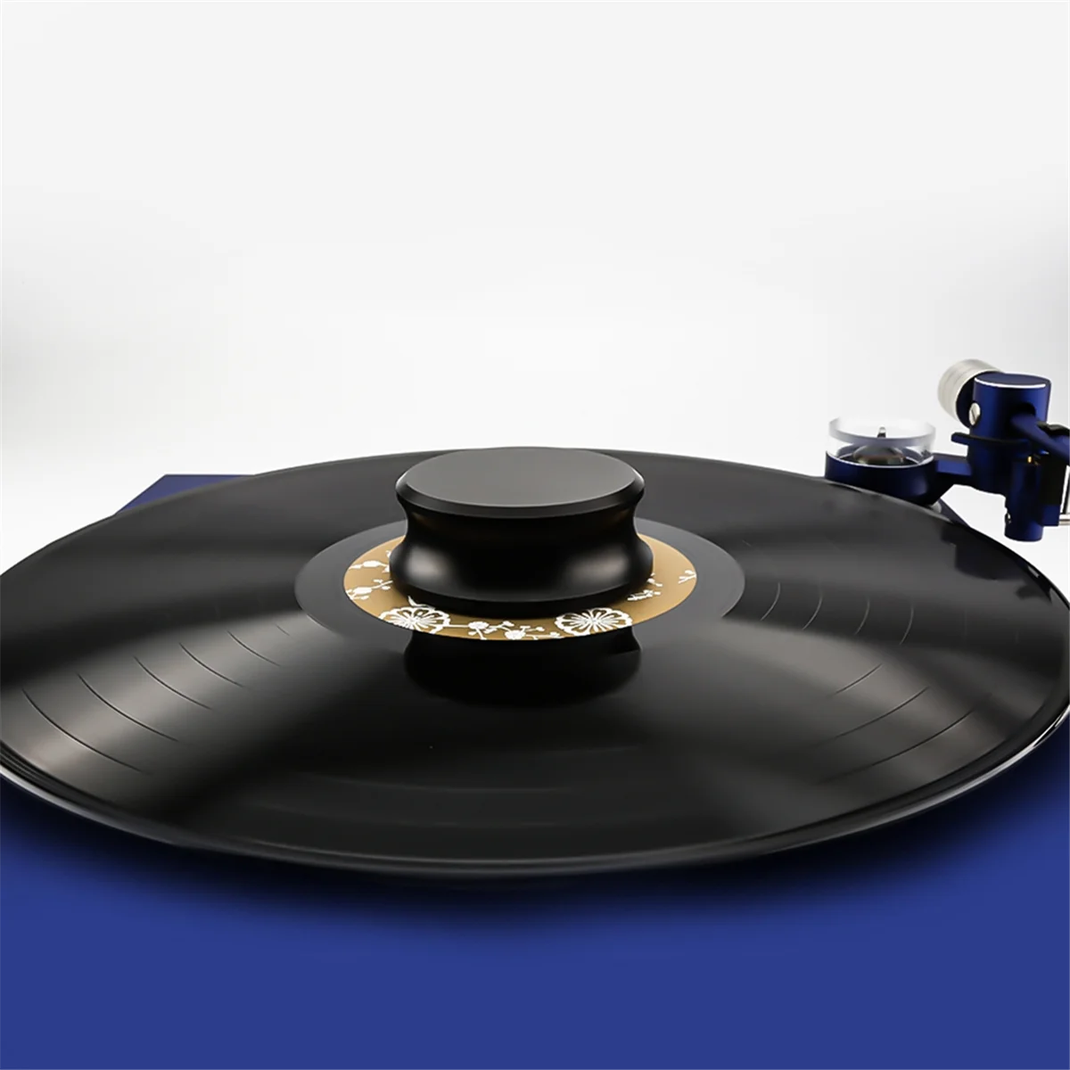 Gewichtsstabilisator, Aluminium-Metall-Vinyl-Schallplatten-Gewichtsstabilisatorscheibe, ausgewogene Klemme für Plattenspieler, LP-Schallplatten