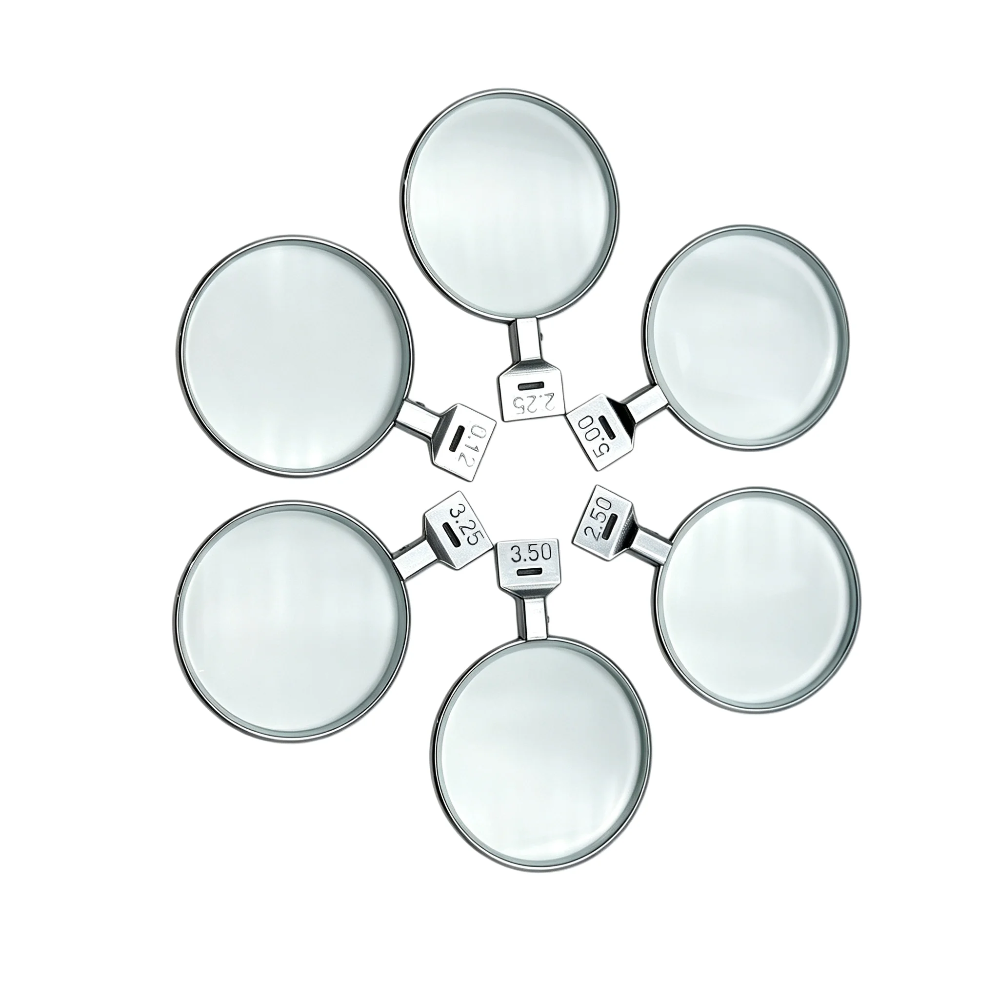 1 Piece Optical Spherical Lens Cylindrical Lens Trial Lens for Trial Lens Set Metal Rim DIA 38mm ±0.12D~±6.00D