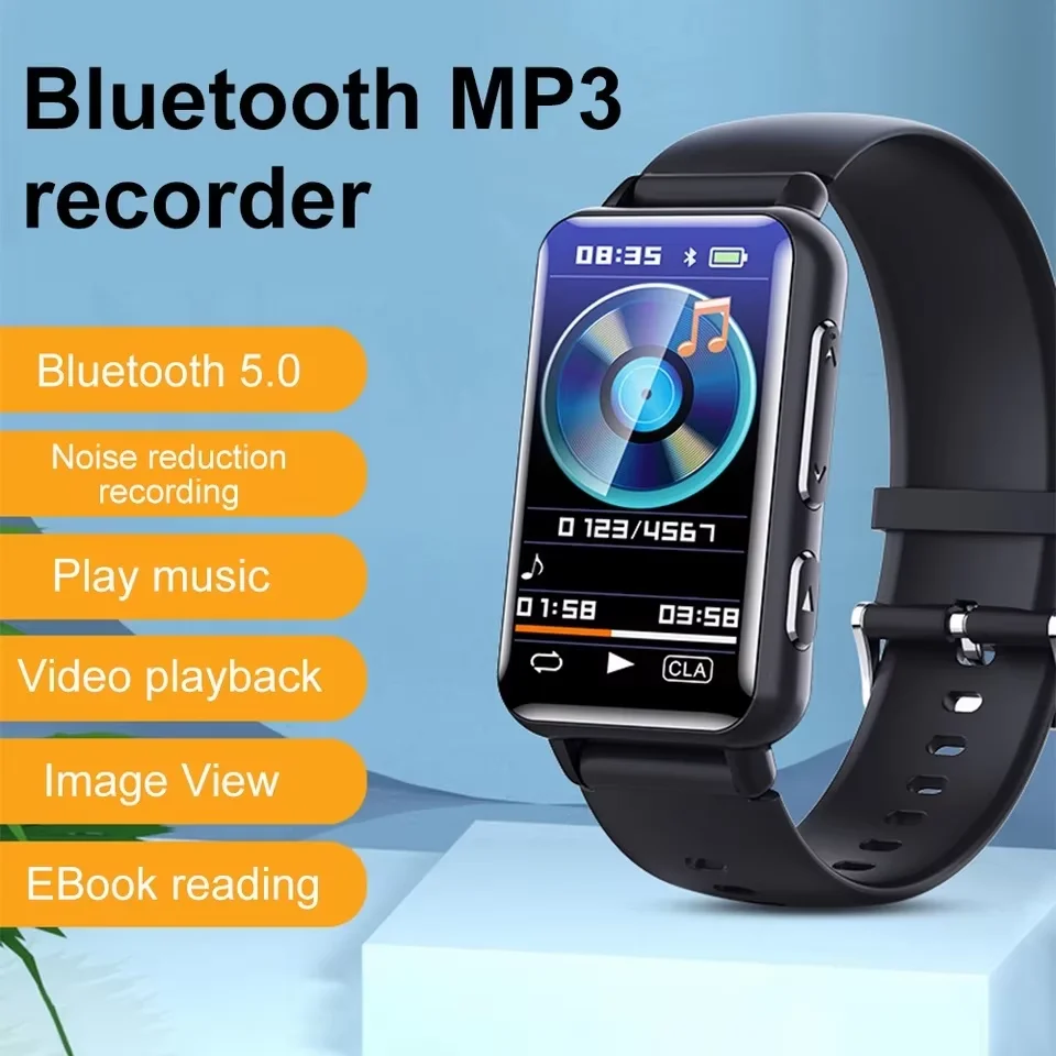 

S18A Digital Voice Recorder Wrist Watch Dictaphone Voice Activated Smart Noise Reduction Recording HiFi MP3 Player Bracelet