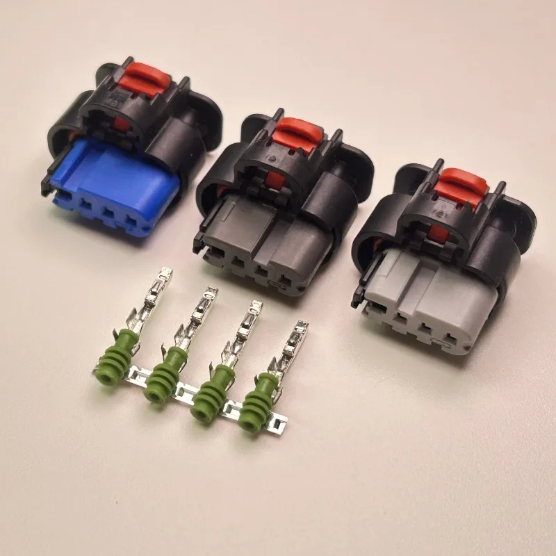 5PCS 1-2203773-1/2/3 Original 4 Hole Automotive Nitrogen Oxygen Sensor Plug Connector, Housing Jacket Cable