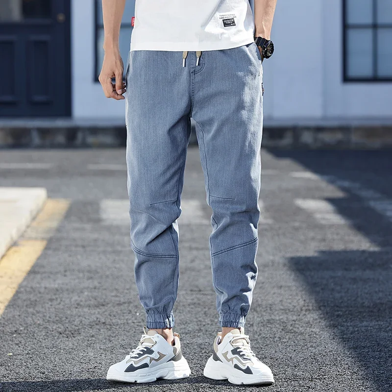 Mode confort unisexe pantalon en jean droit nouveau classique jean moulant décontracté mode printemps automne hommes coupe ajustée pantalon Streetwear