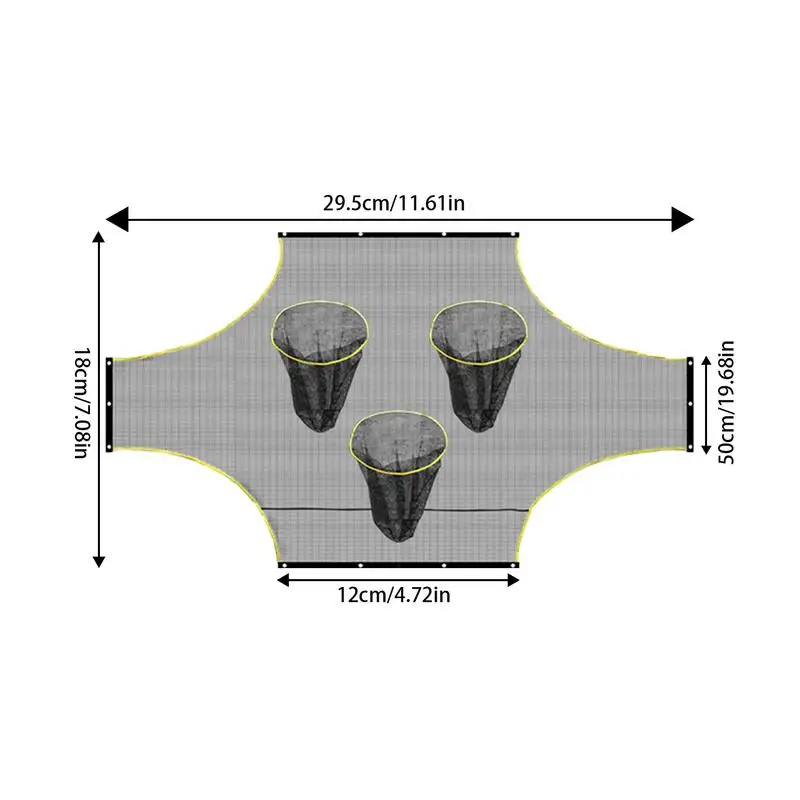 Soccer Goal With Target Holes Portable Target Sheet With Scoring Zones Soccer Training Net Practice Equipment For Improving Shot