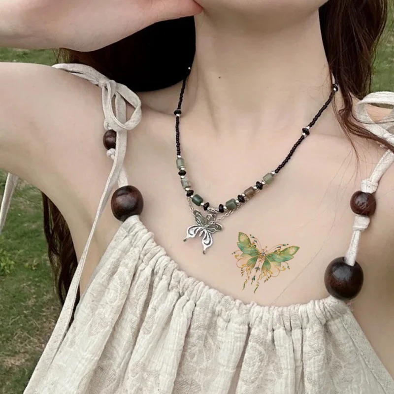 1/5 Sheets Waterproof Cartoon Tattoo Stickers Cute Colorful Butterfly Tattoo Stickers Cute Temporary Tattoos