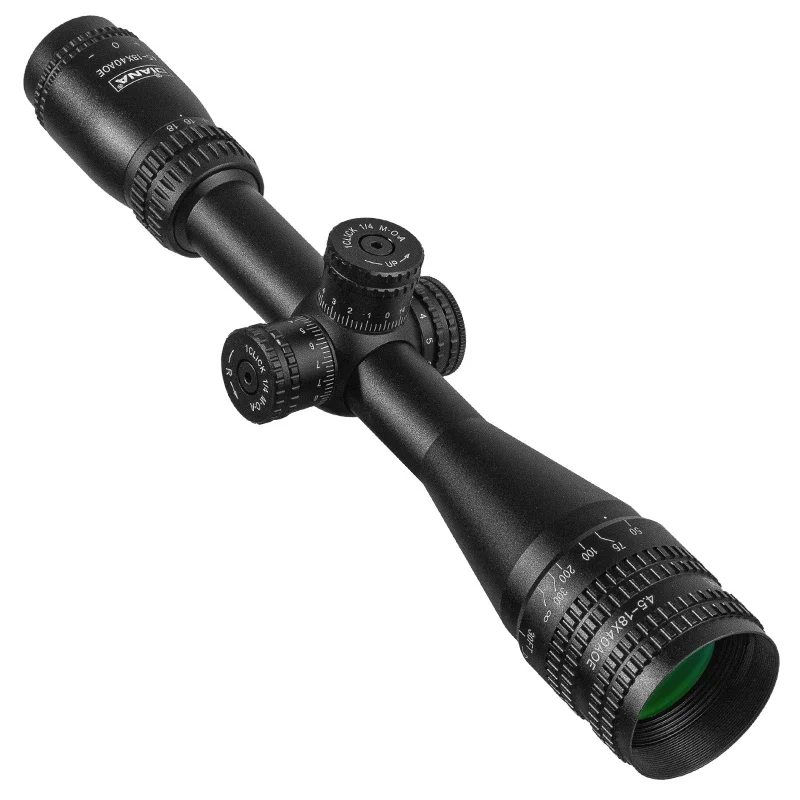 DIANA 4.5-18x40 AOE Adjustable Optic Sight Green Red Illuminated Riflescope Hunting Scopes Tactical Airsoft Scope