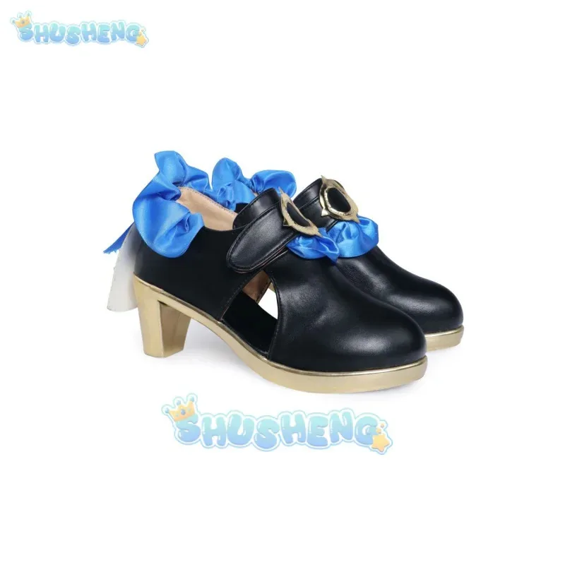 

2025 11 Game Genshin Impact Xingqiu Bamboo Rain version Frostflower cosplay shoes