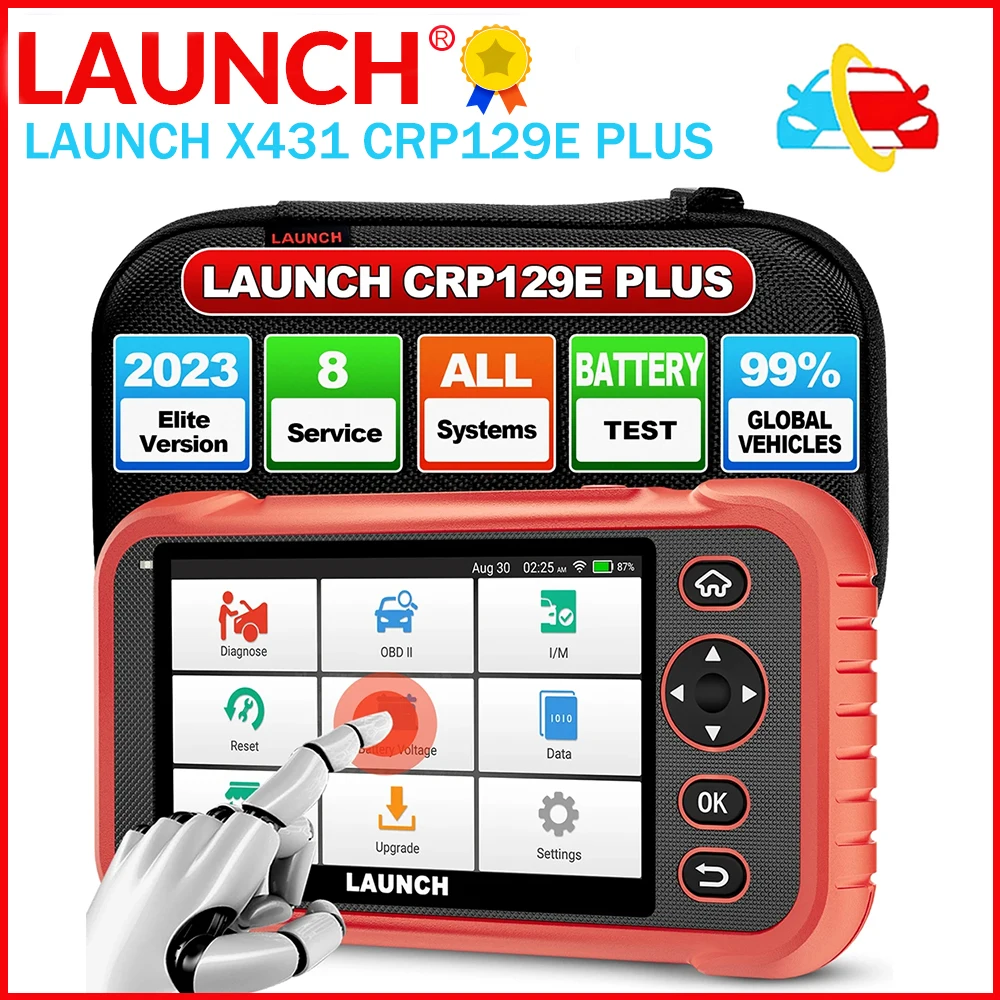 

New LAUNCH X431 CRP129E PLUS OBD2 ABS/SRS/TCM/ENG Diagnostic Tools Oil/EPB/TPMS/SAS/BMS/Injector Service Free Update PK CRP129X