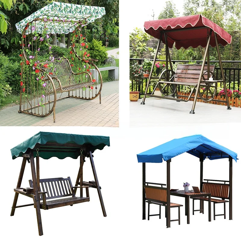 

Outdoor Swing Chair Four Person Canopy Tent Four Corner Pavilion Waterproof Top Cloth Sunade elter Cam Travel Gear