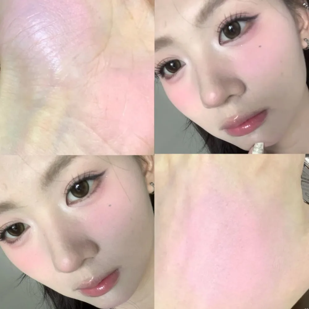 บลัชออนเนื้อเจลลี่แบบน้ำใหม่ พร้อมหัวฟองน้ำ บลัชออนอเนกประสงค์ ติดทนนาน ช่วยให้ผิวหน้ากระจ่างใส