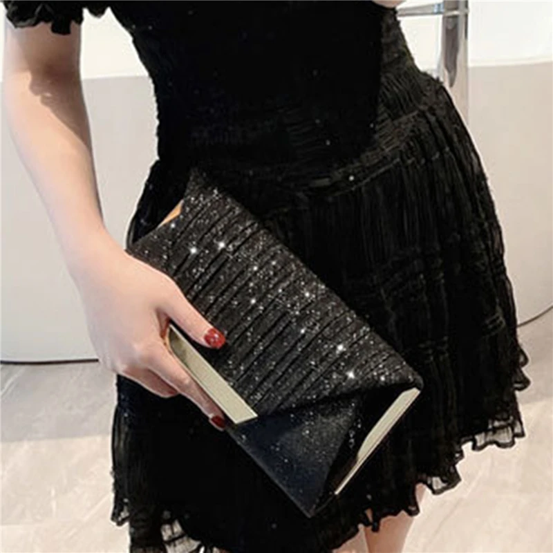 Glitter Crossbody Bag para Mulheres, Embreagens de Festa à Noite, Bolsas De Casamento, Bolsas De Coquetel, Moda para Aniversário, Novo