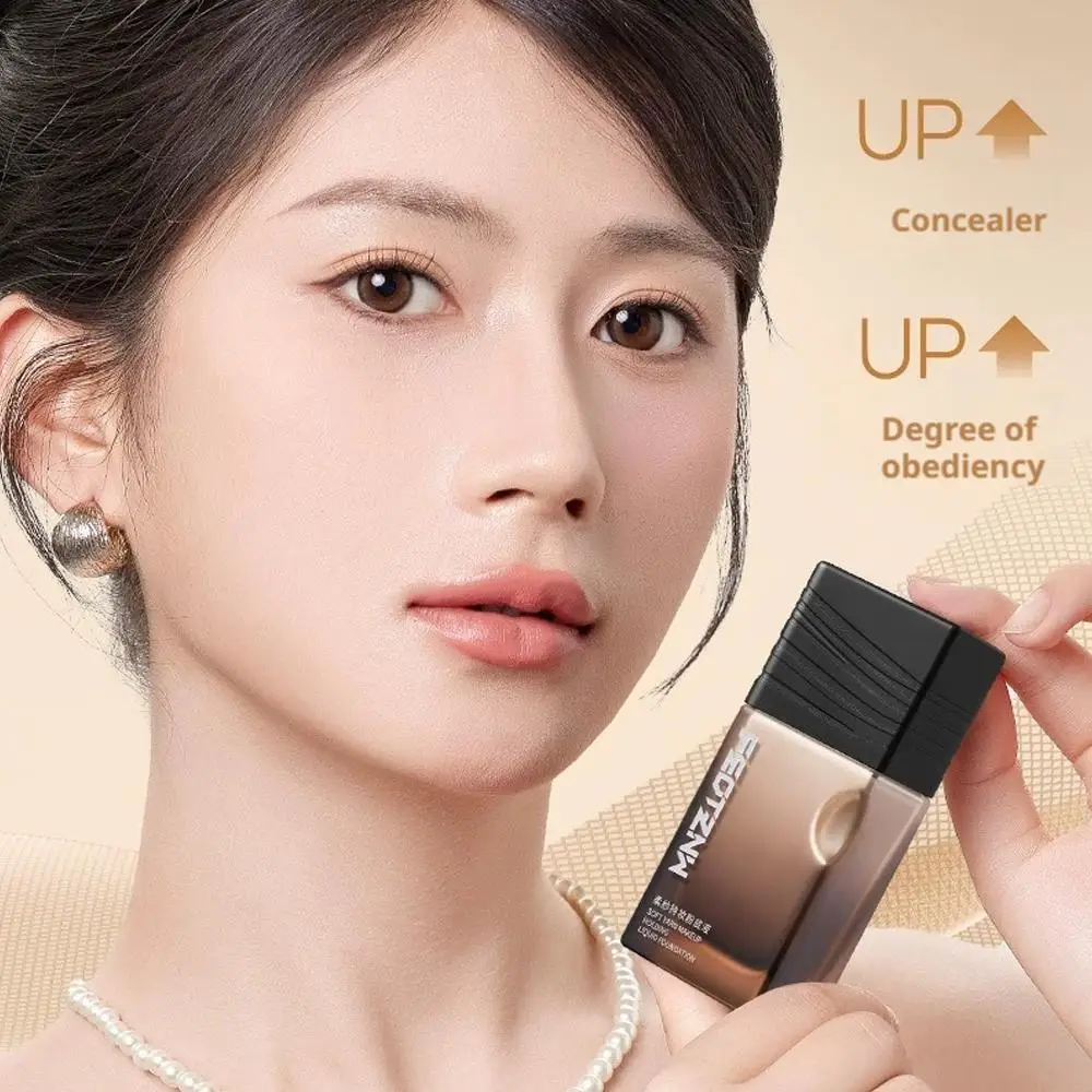 

24 Hour HD Full Cover Matte Liquid Foundation Matte Color Skin Makeup,Brighten Face Foundation Waterproof Natural G2R9
