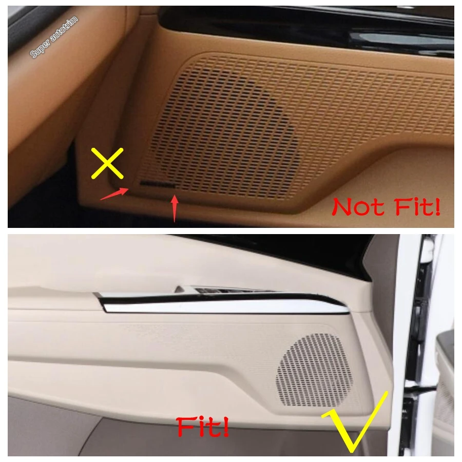 Audio Stereo Speaker Decor Cover Loudspeaker 3D Trim Sticker Black / Silver For Kia Carnival KA4 2021 - 2024 Interior Refit Kit