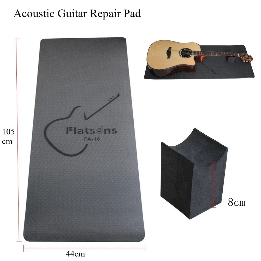 Flatsons FA-16A Guitar Repair Pad EVA Mat Electric Guitarra Pads with Neck Support Musical Instrument Repair Maintenance Tool