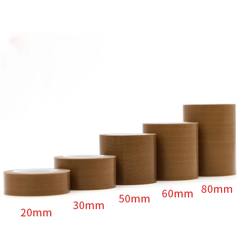 PTFE Tape Adhesive Cloth Insulated High Temperature Resistant Sealing PTFE Tapes Width 10~800mm Thickness 0.13mm 0.18mm