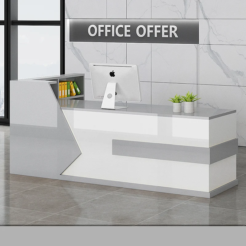 

Luxury Office Reception Desk Simple Modern Hair Salon Reception Desk Professional Beauty Mostrador Recepcion Office Furniture