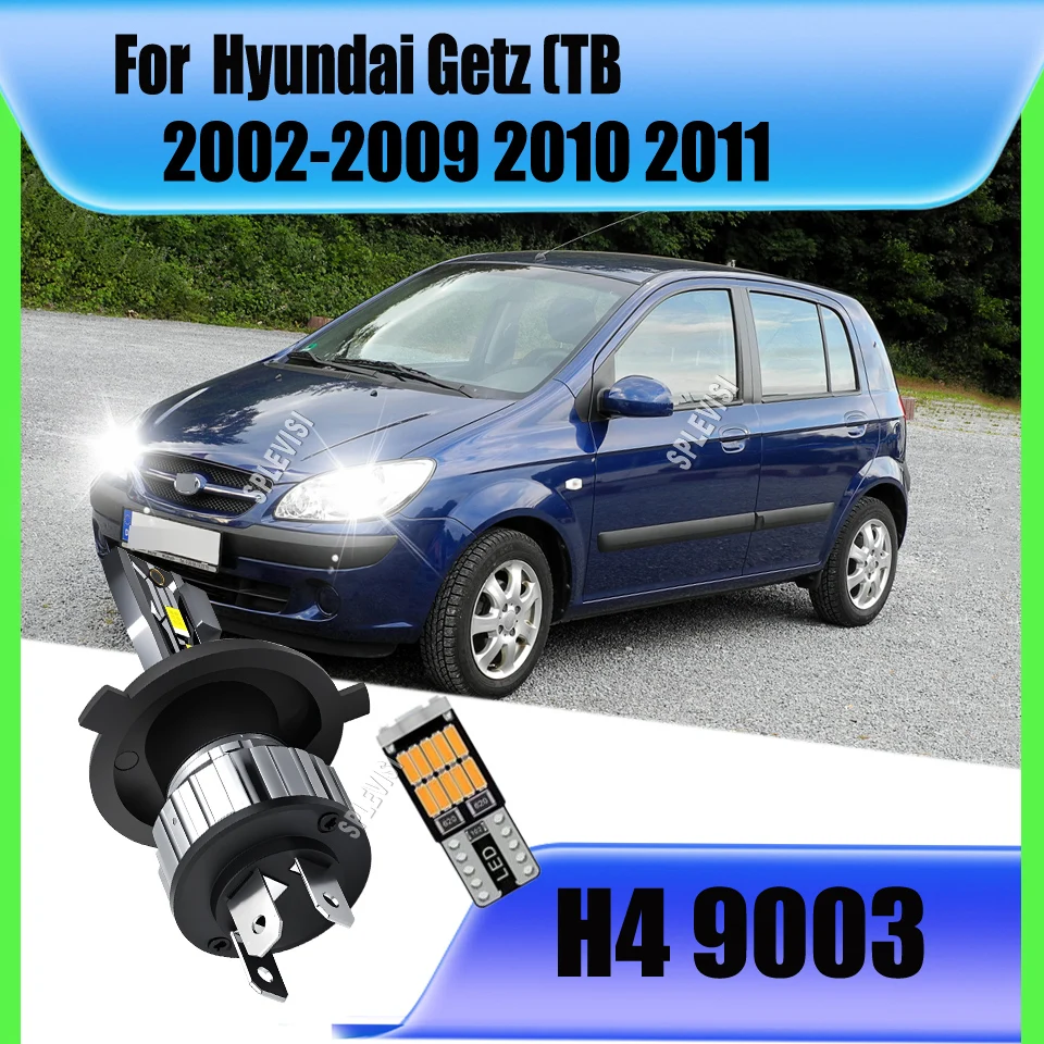 

1 Pack H4 9003 LED Car Headlight, 75W 7500LM IP68 Waterproof For Hyundai Getz (TB) 2002 2003 2004 2005 2006 2007 2008 2009-2011