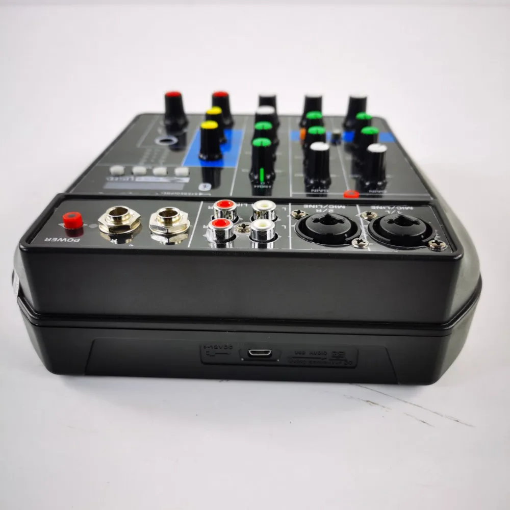 4-kanaals Mini Audio Mixer Sound Board Bluetooth Muziekconsole Power Stereo met netsnoer US PLUG DJ-apparatuur Geluidsmixing