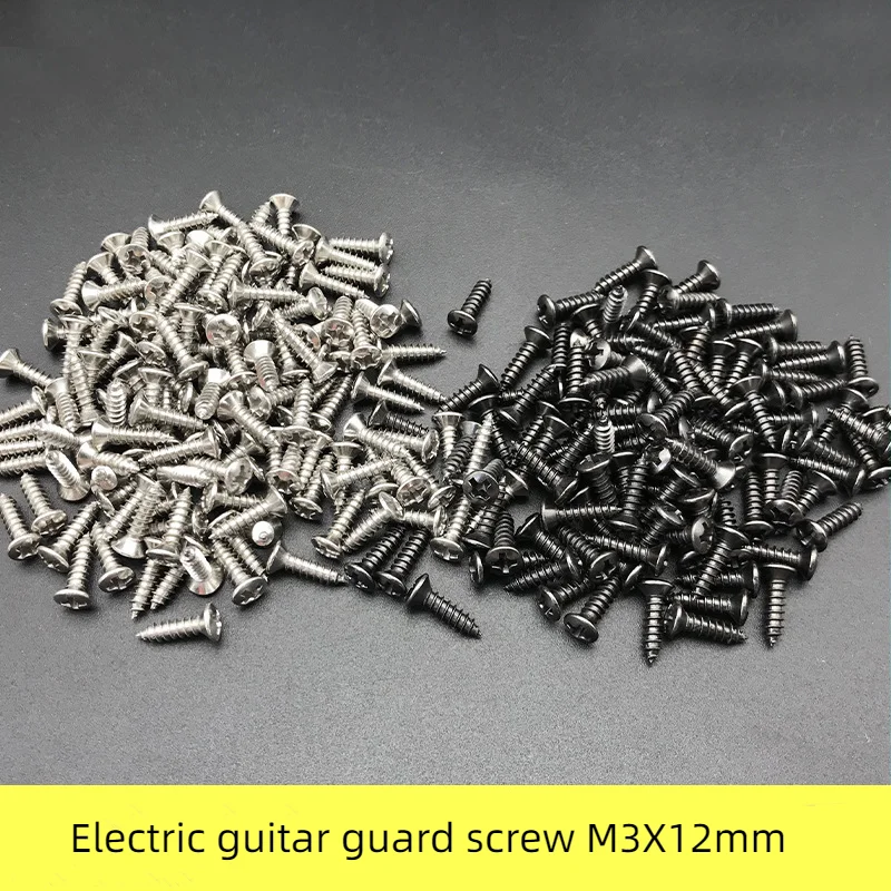 

For SQ ST Electric Guitar Guard Mounting Screws Electric Bass Panel Mounting Screws 3 * 12mm Musical Instrument Accessories