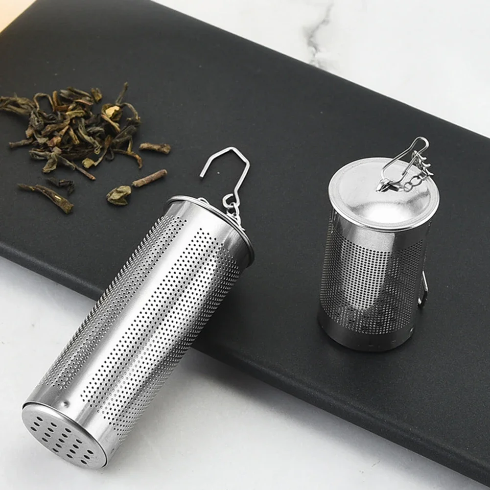 Stainless Steel Tea Infuser Locking Spice Seasoning Strainer Leaves Diffuser Tea Ball Strainer Mesh Filter Kitchen Accessories